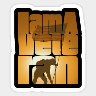 I am a Veteran Sticker